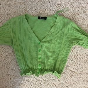 MessBebe Knit Green Top